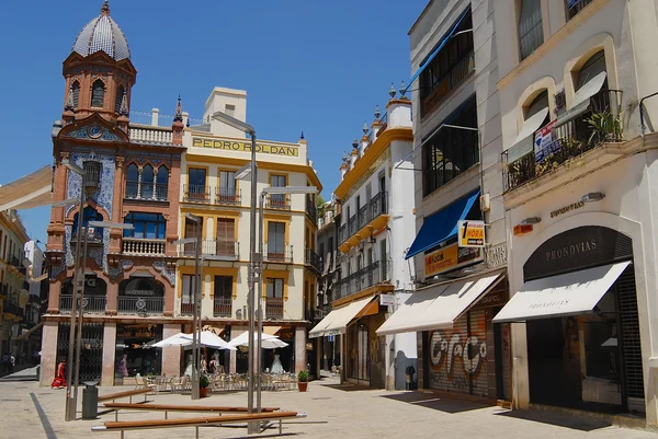 Exterior of the Pedro Roldan building in Seville, Spain.