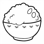 Saco de arroz sobre fondo blanco — Vector de stock © interactimages