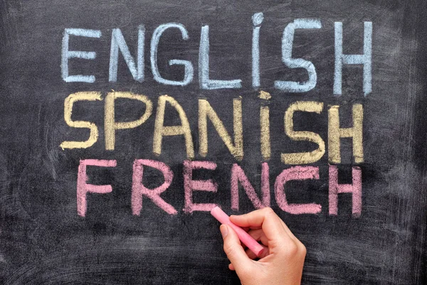 English Spanish French