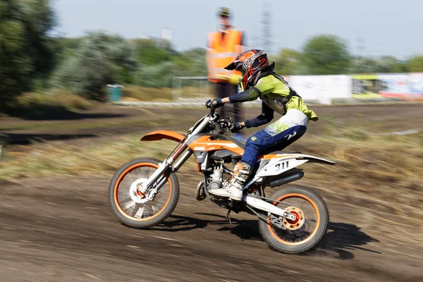 Young rider - participant of the motocross championship