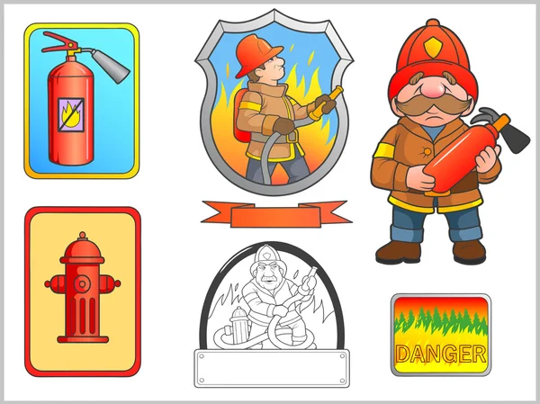 Image dedicated firefighter set