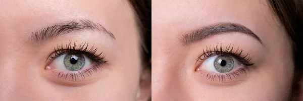 Before after brows