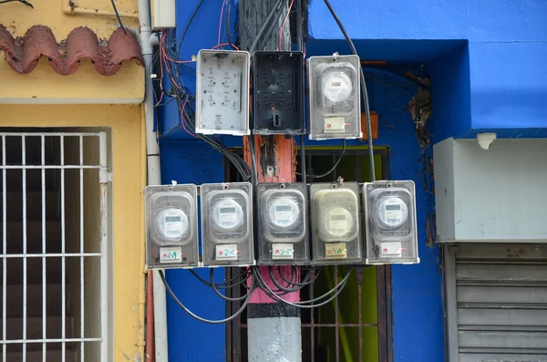 Electric meter on the power pole