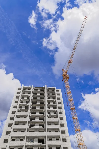 Powerful crane and new multistorey housing