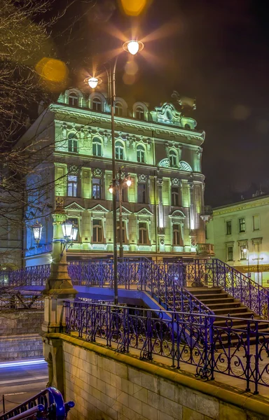 The evening streets of Krakow