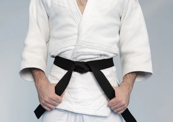 Martial arts Master with black belt