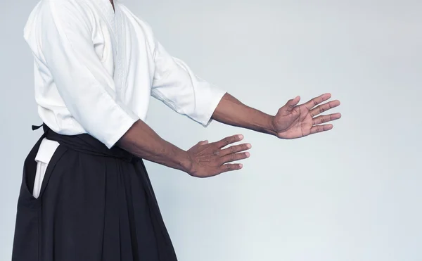 Martial arts Master in black hakama