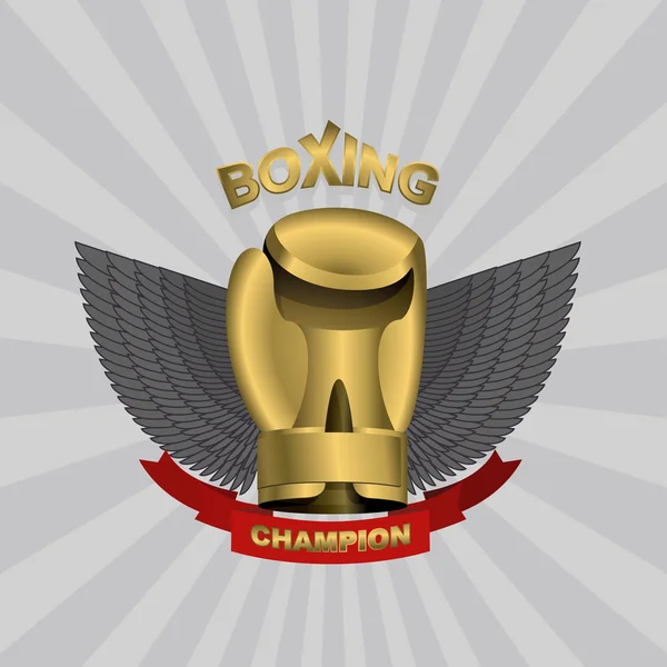 Golden Glove boxing cup. boxing Emblem team and club