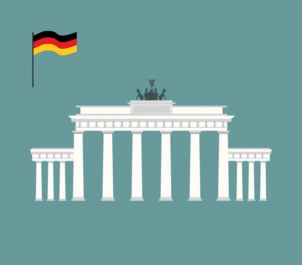 Brandenburg Gate in Berlin. landmark of Germany. Architecture at