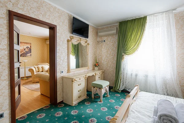 Vintage classic hotel bedroom interior