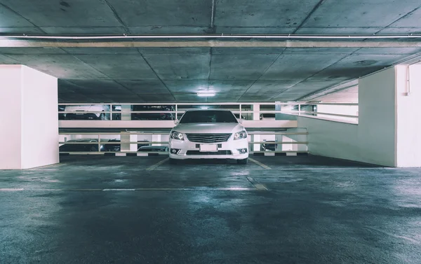 Empty parking lot in car parking floor