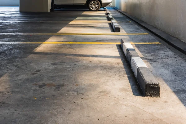 Empty parking lot in car parking floor