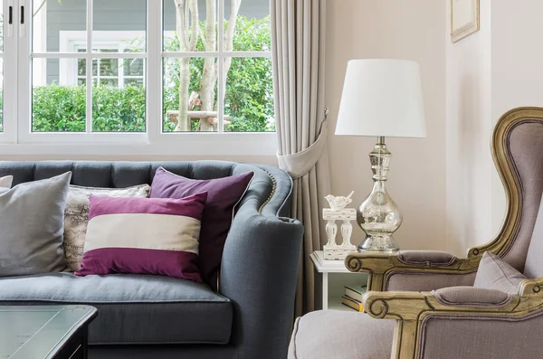 Luxury living room design with sofa