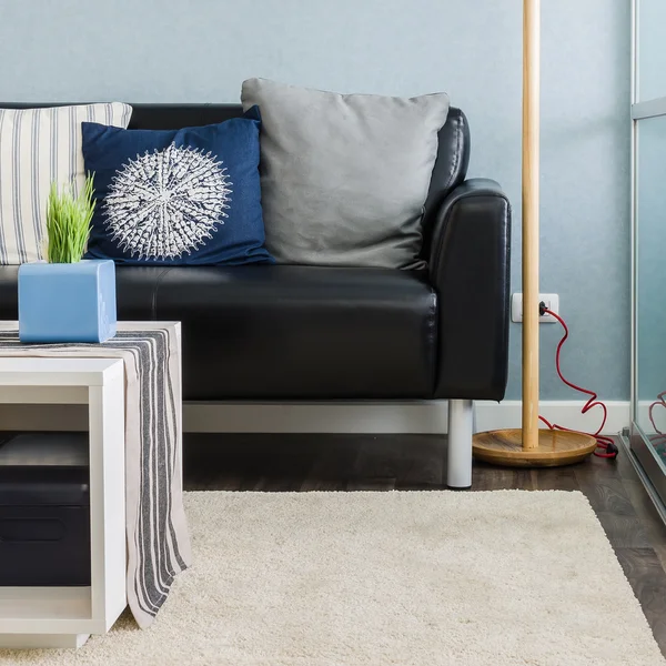 Blue living room design