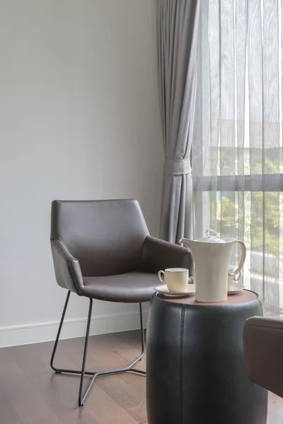 Modern chair in modern living room