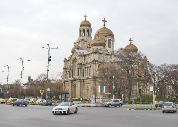 VARNA, BULGARIA, 29.02.2016: The Cathedral of the Assumption of the Virgin - one of the landmarks