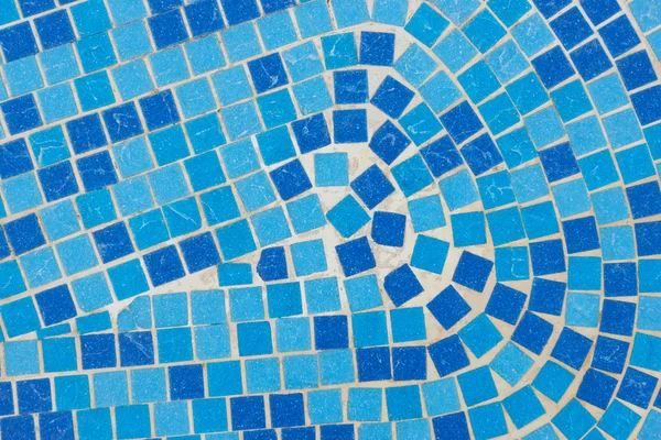 Blue mosaic tiles for swimming pool