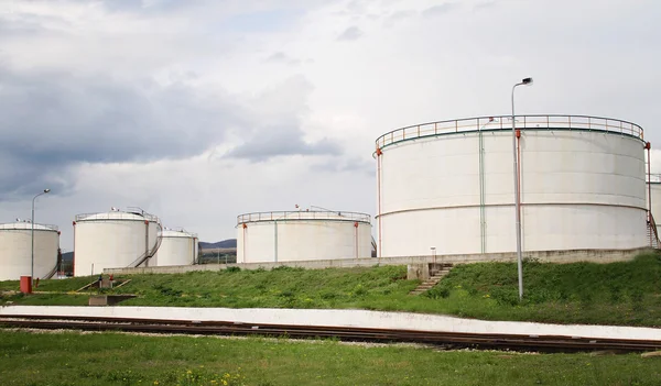 Refinery, oil tank farm, gasoline storage tank, crude oil. Storage and handling of liquid chemicals, gasses, and oil products