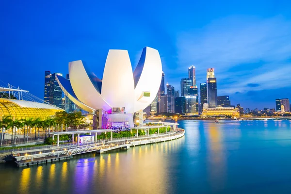 Singapore skyline cityscape at night