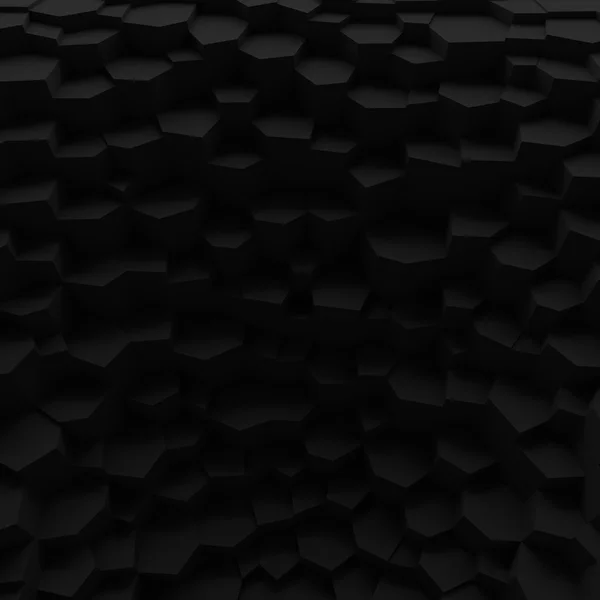 Black backdrop. Geometric color abstract polygons, as crack wall