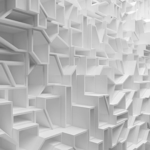 Geometric white abstract polygons, as wallpaper for room