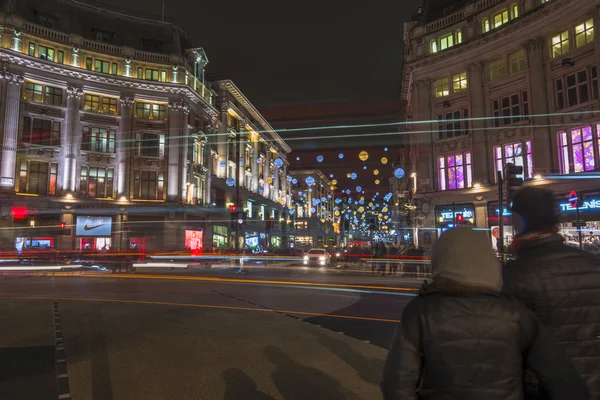 Christmas lights in Oxford Street and Regent Street