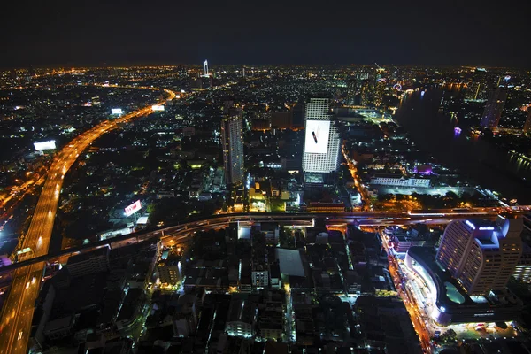 Night view of Bangkok from Sky Bar of State Tower