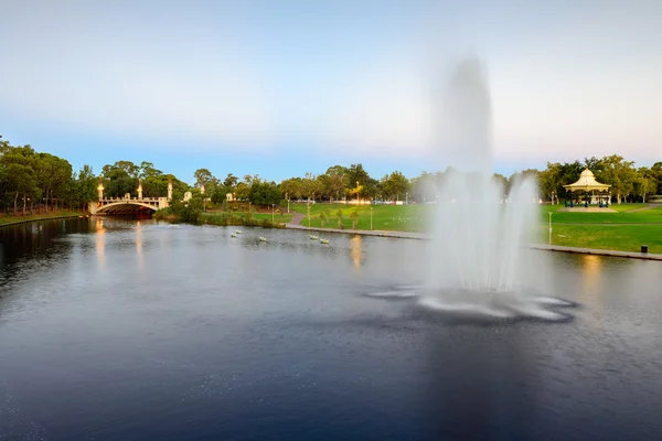 River Torrens and fountain in Elder Park