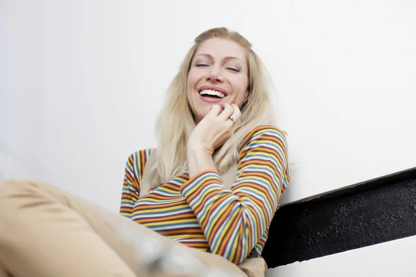Beautiful woman laughing