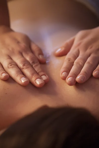 Woman receiving massage