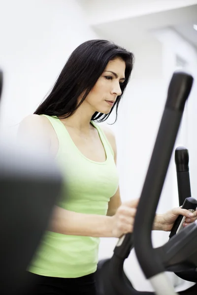 Woman in fitness center