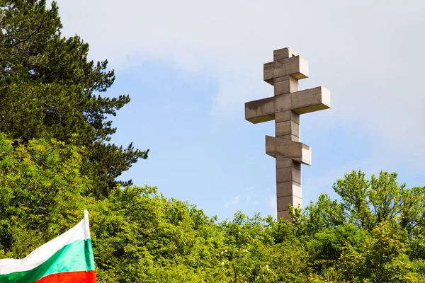 The monument at Okolchitza peak, Bulgaria