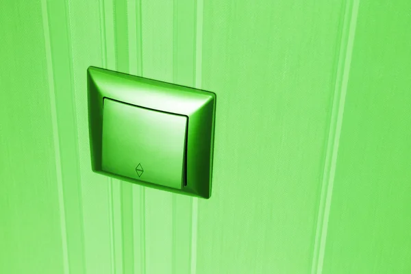 Green plastic electric light switch