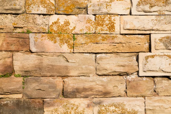 Medieval stone wall from an ancient fortress