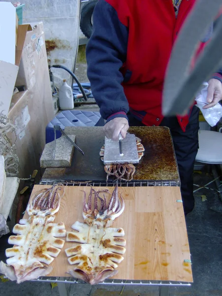 Fried calamari under pressure