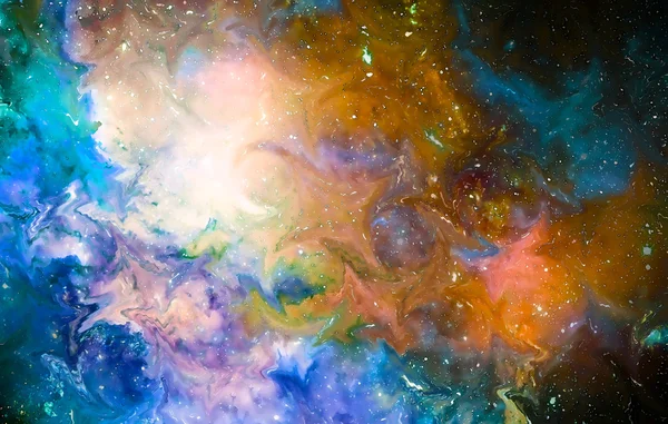 Nebula, Cosmic space and stars, cosmic abstract background and glass effect. Elements of this image furnished by NASA.