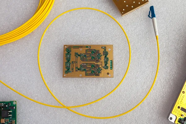 Yellow optical cable and circuit board with gold plated