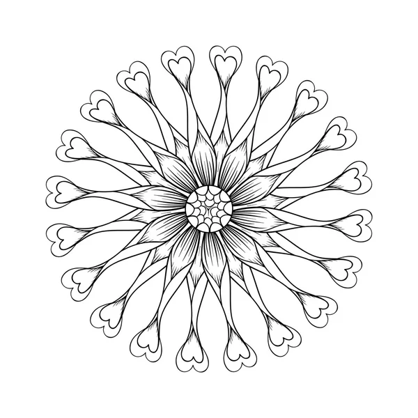 Coloring page with Osteospermum flowers, Flower Power Spider Pur