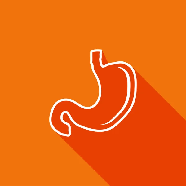 Flat Icon of stomach