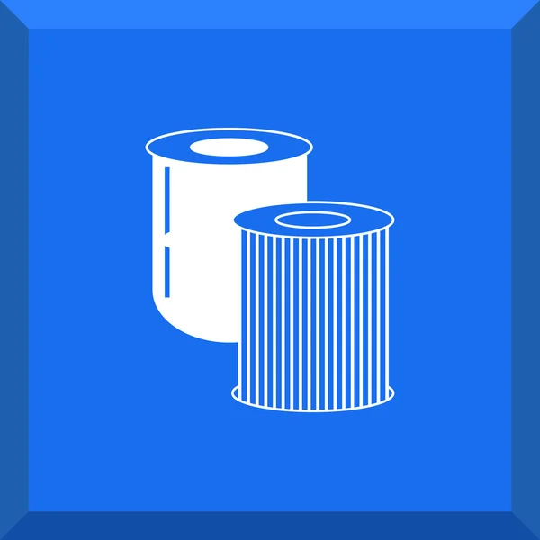 Flat Icon of oil filter