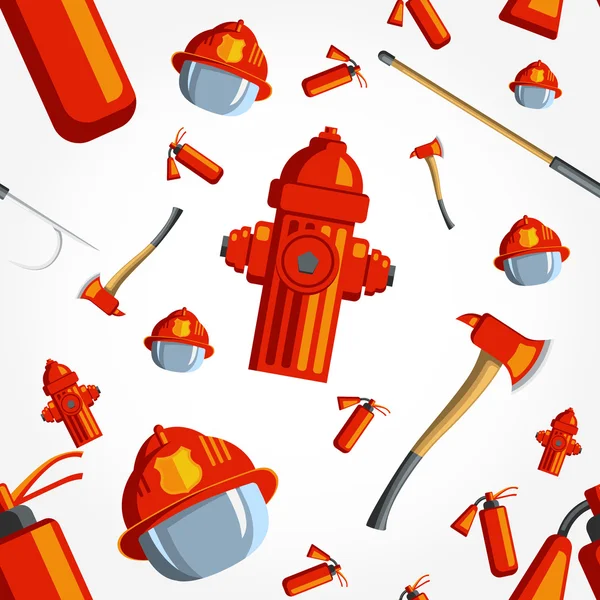 Seamless pattern for fire fighting equipment
