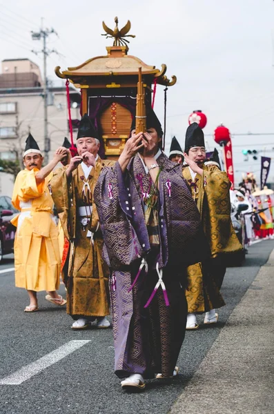 Parade of Japanese traditional outfits