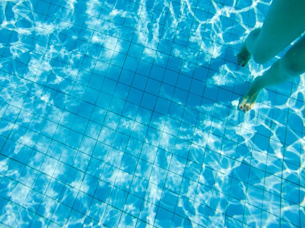 Women Feet Underwater