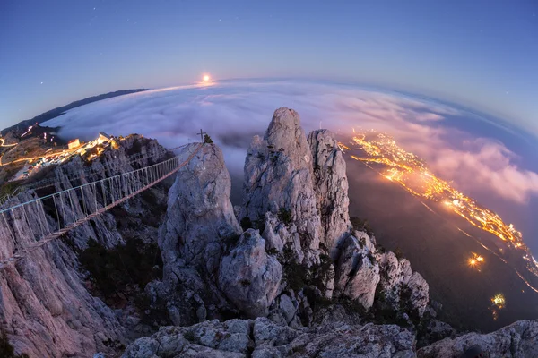 Ai-Petri. Night, Full Moon (Crimea)