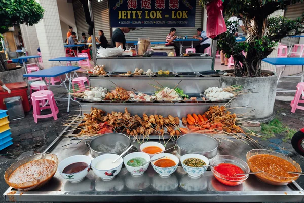 Lok-Lok steamboat stall at the Kimberly Street Market, Penang