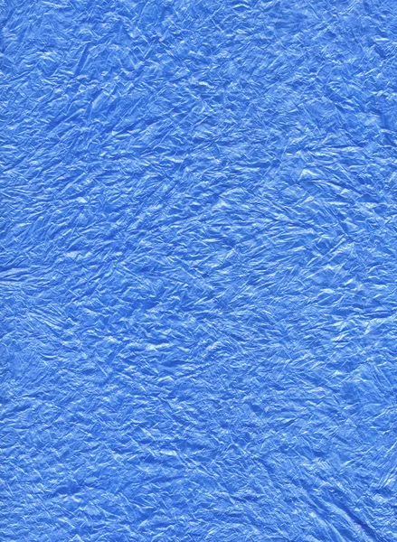 Texture of a blue plastic bag like frozen ice