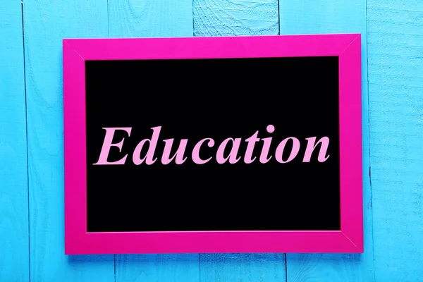 Frame with text education