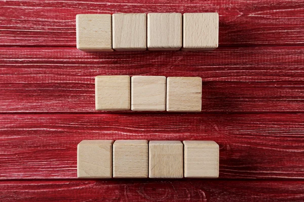 Wooden toy cubes