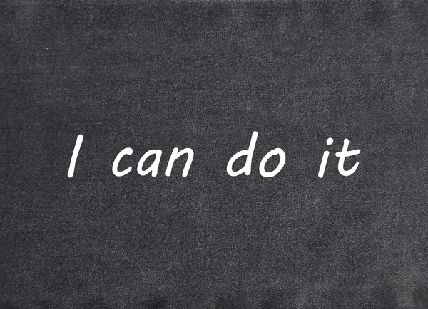 I can do it inscription