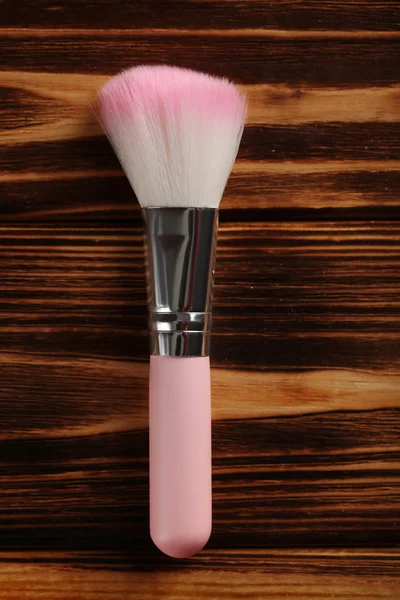 Pink makeup brush